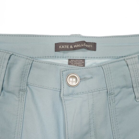 Kate & Mallory Jeans Pants 6 Ankle Ice Blue Ankle Zip Mid Rise Stretch 29x25.5 - Picture 10 of 10